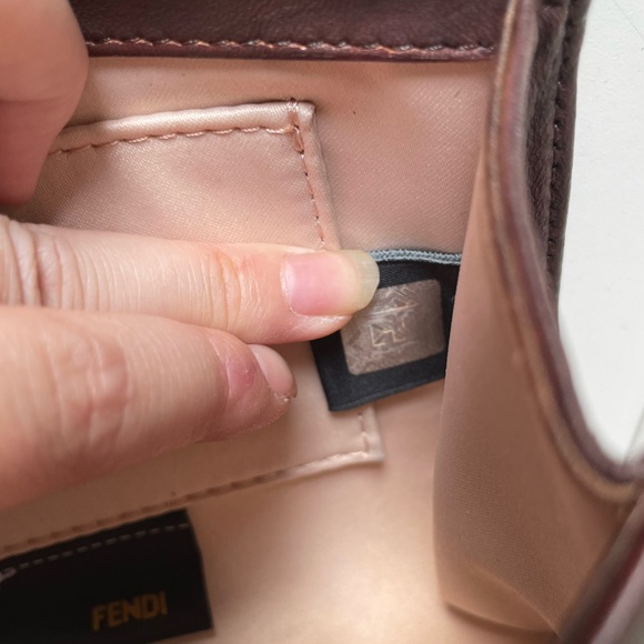 Vintage Fendi Mini Napa rose clutch Authentic - Picture 15 of 16